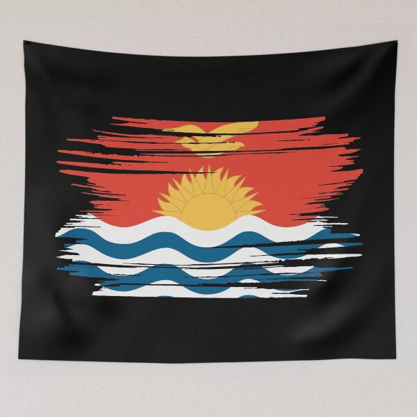 Item preview, Distressed Kiribati Flag KI designed and sold by shitpostee.