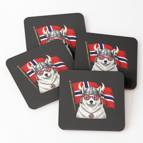 Item preview, Vintage Norwegian Pride Cool White Dog designed and sold by HilllJaleel.