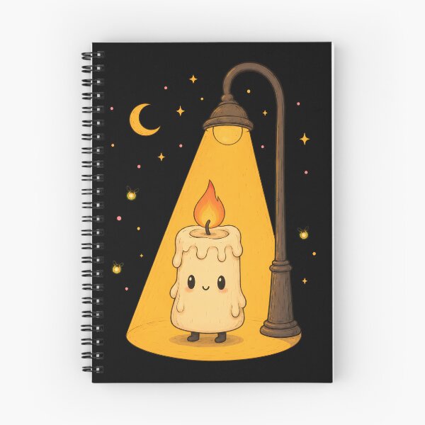 Item preview, Cute Candle Under Streetlight designed and sold by ChocoMellowCo.