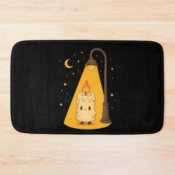 Item preview, Cute Candle Under Streetlight designed and sold by ChocoMellowCo.