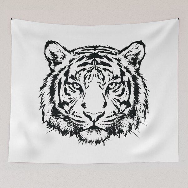 Item preview, Majestic Tiger Face designed and sold by BHP Studio.