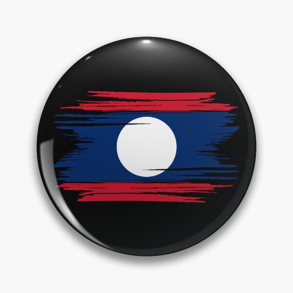 Item preview, Distressed Laos Flag LA designed and sold by shitpostee.