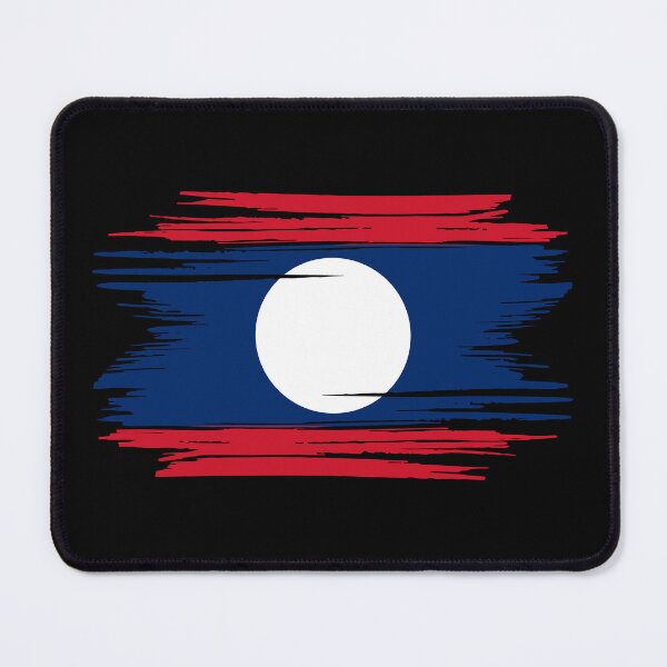 Item preview, Distressed Laos Flag LA designed and sold by shitpostee.