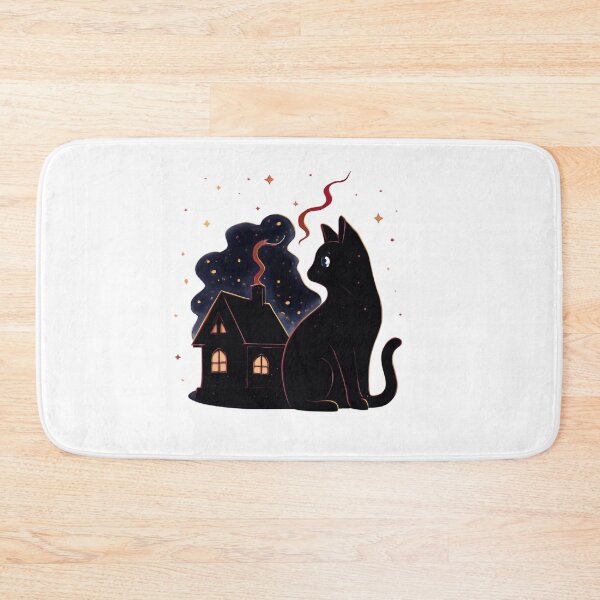 Item preview, Black Cat in Space | Cute Cosmic Galaxy Cat  designed and sold by Gosticky004.