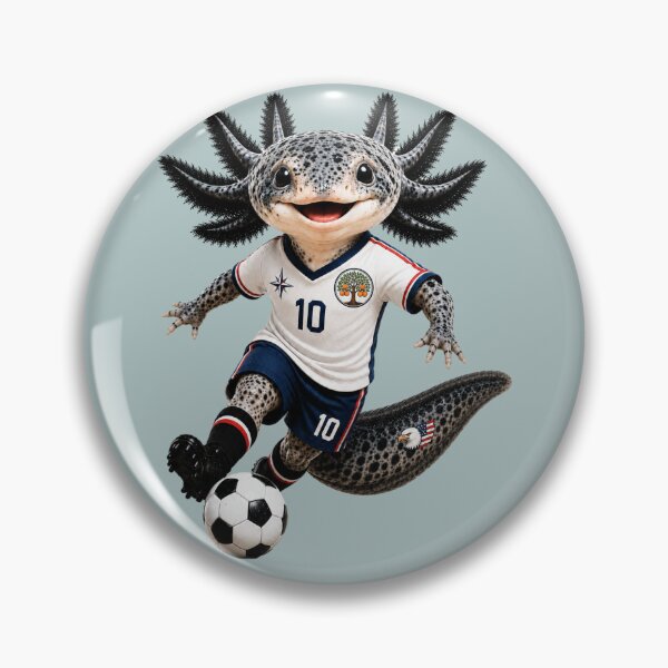 Item preview, Cute Germany Axolotl Soccer Player Mascot – Number 10 Football Fan Cartoon designed and sold by MonsoonInkX.