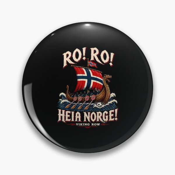 Item preview, Ro Ro Heia Norge Viking Row Norwegian Soccer Fan designed and sold by Mdcazeem.