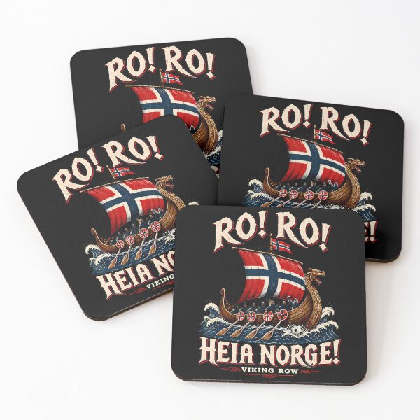 Item preview, Ro Ro Heia Norge Viking Row Norwegian Soccer Fan designed and sold by Mdcazeem.