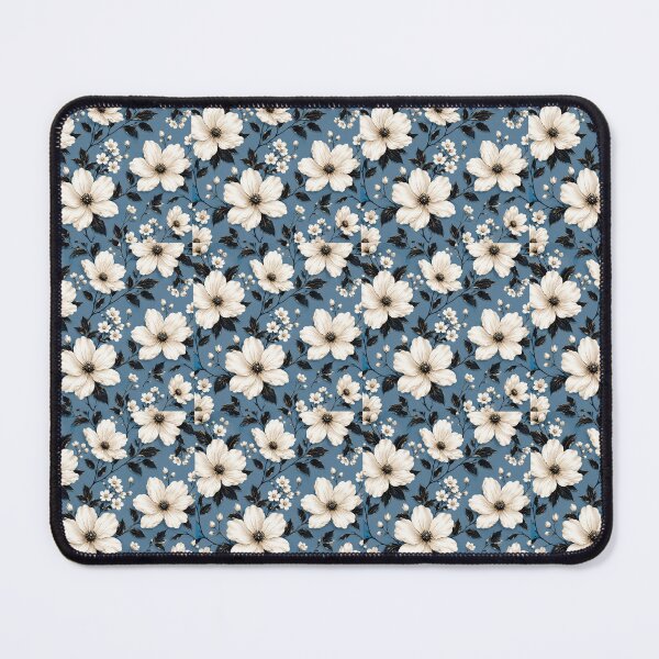 Item preview, Blue White Flower Pattern Spring Aesthetic Marguerite Blasingame Season designed and sold by SMARTKIT  DESIGNAGENCY.