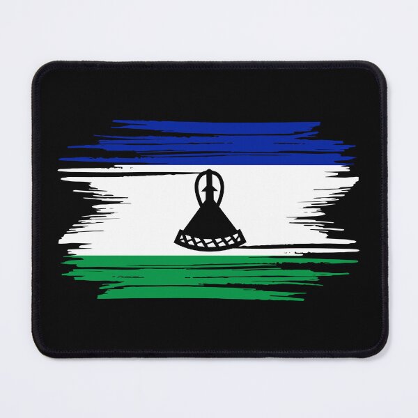 Item preview, Distressed Lesotho Flag LS designed and sold by shitpostee.