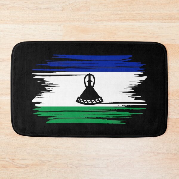 Item preview, Distressed Lesotho Flag LS designed and sold by shitpostee.