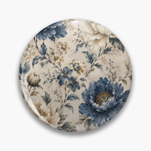 Item preview, Blue White Flower Pattern Spring Aesthetic Marguerite Blasingame Season designed and sold by SMARTKIT  DESIGNAGENCY.