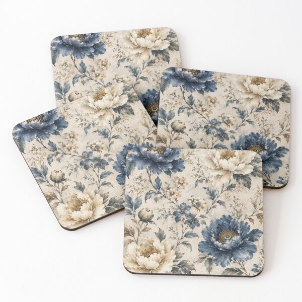 Item preview, Blue White Flower Pattern Spring Aesthetic Marguerite Blasingame Season designed and sold by SMARTKIT  DESIGNAGENCY.