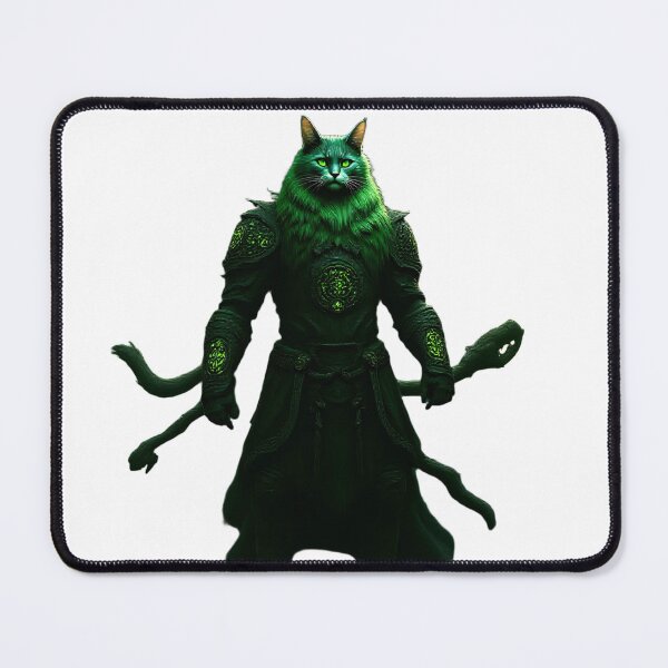 Item preview, Forest Guardian Warrior Cat | Ancient Oak Protector Fantasy Cat Illustration designed and sold by Flownow.