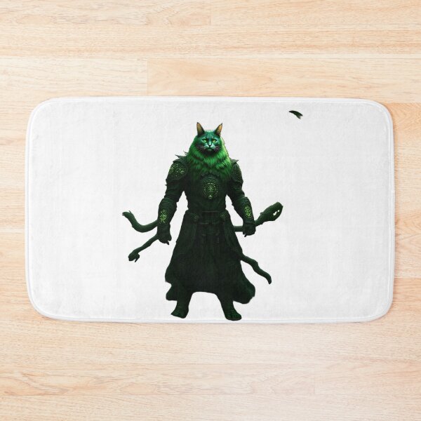 Item preview, Forest Guardian Warrior Cat | Ancient Oak Protector Fantasy Cat Illustration designed and sold by Flownow.