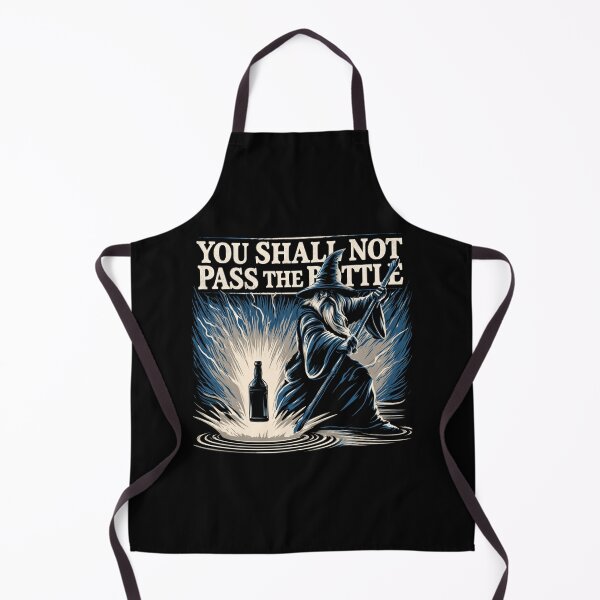 Item preview, You Shall Not Pass The Bottle | Grey Wizard Spirits | Epic Fantasy Whisky Tee designed and sold by TheWhiskyMerch.