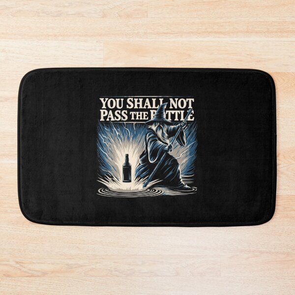 Item preview, You Shall Not Pass The Bottle | Grey Wizard Spirits | Epic Fantasy Whisky Tee designed and sold by TheWhiskyMerch.