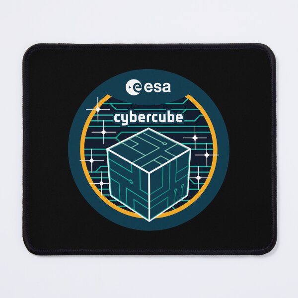 Item preview, CyberCUBE ESA Mission Patch – Space Cybersecurity CubeSat Design designed and sold by MeetinSpace.
