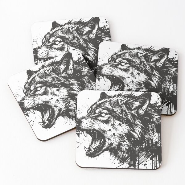 Item preview, Fierce Roaring Wolf Head designed and sold by BHP Studio.