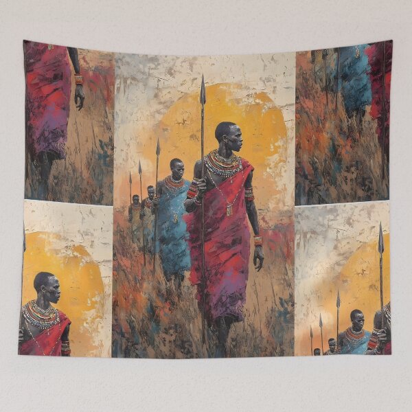 Item preview, Maasai warriors  designed and sold by Joshuasanga76a.