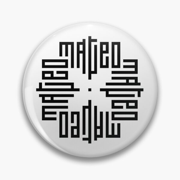 Item preview, MATEO | Black  | Modern Geometric Kufi Calligraphy | From Name to Art   designed and sold by FOR YOUR NAME.