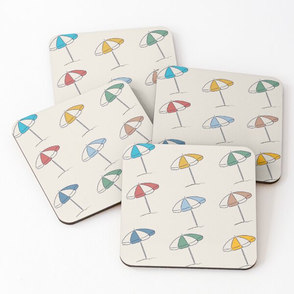 Item preview, The Beach Is Calling Colorful Beach Umbrella Summer Doodle Pattern designed and sold by LibertyHub.