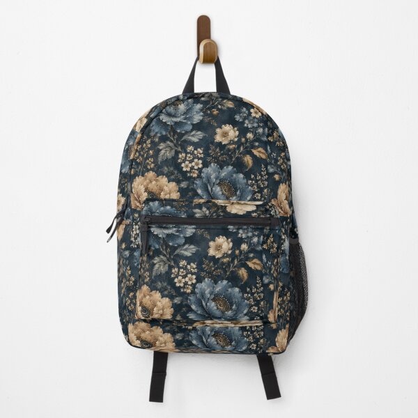 Item preview, Blue Gold Flower Pattern Spring Aesthetic Marguerite Blasingame Season designed and sold by SMARTKIT  DESIGNAGENCY.