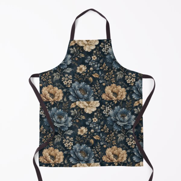 Item preview, Blue Gold Flower Pattern Spring Aesthetic Marguerite Blasingame Season designed and sold by SMARTKIT DESIGNAGENCY.
