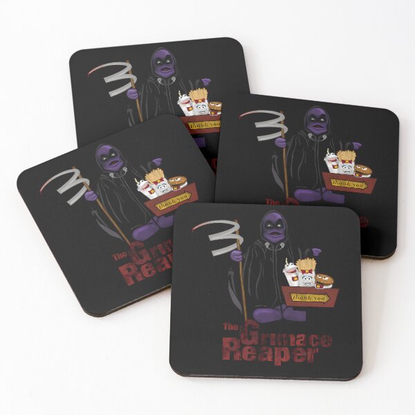 Item preview, Spooky Purple Monster Character In Grim Reaper Cloak Holding designed and sold by Galaxia336.