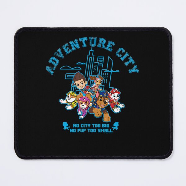 Item preview, Puppies Running Forward In Front Of Blue City Skyline designed and sold by Galaxia336.