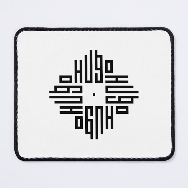 Item preview, HUGO | Black | Modern Geometric Kufi Calligraphy | From Name to Art designed and sold by FOR YOUR NAME.