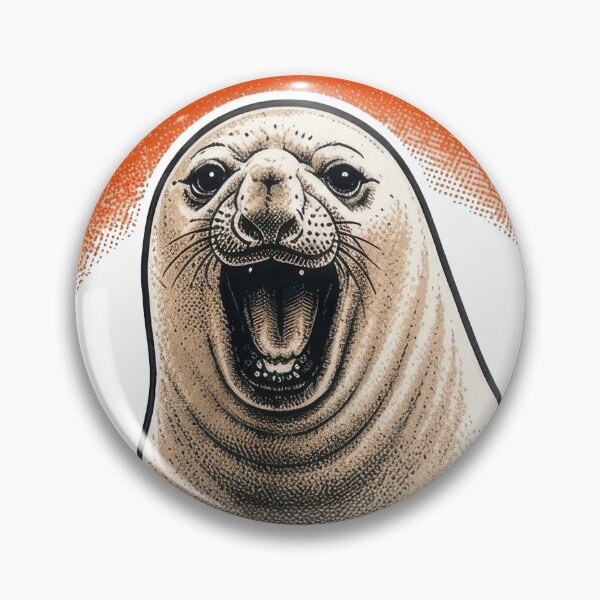 Item preview, Caution Neil The Seal  designed and sold by Cardinsardina.