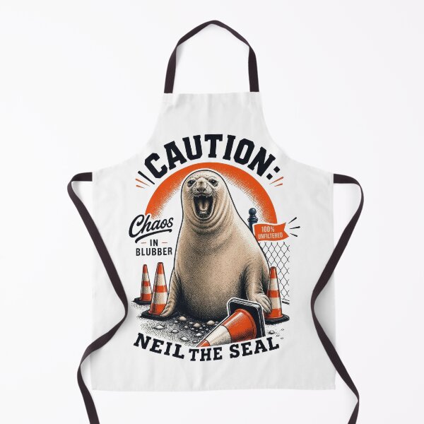 Item preview, Caution Neil The Seal  designed and sold by Cardinsardina.