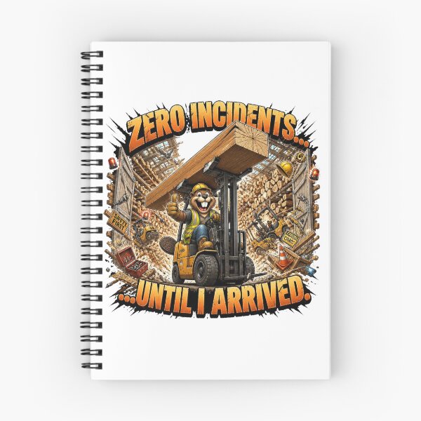 Item preview, Zero Incidents Until I Arrived Funny Beaver Forklift designed and sold by Cavalier-org.