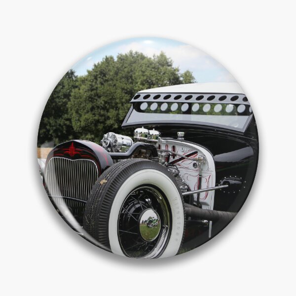 Item preview, 1929 Ford Model A Tudor Hot Rod - Chopped Top, Dropped Axle, Traditional Black Build designed and sold by Peter Kraaibeek | Generative Designs and Car Art.