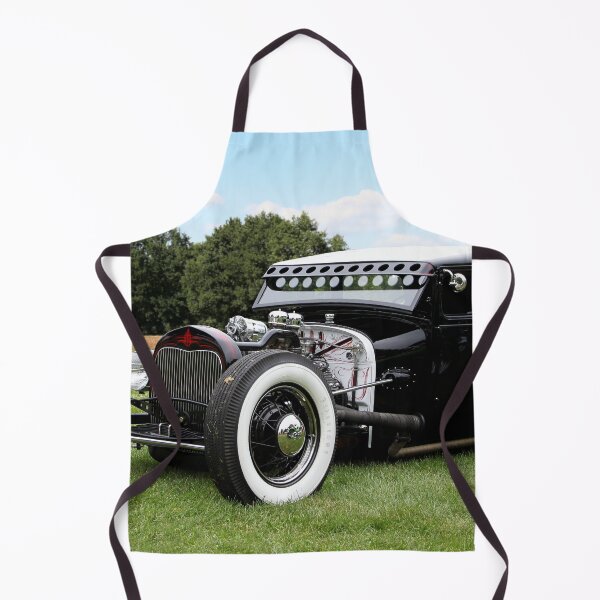Item preview, 1929 Ford Model A Tudor Hot Rod - Chopped Top, Dropped Axle, Traditional Black Build designed and sold by Peter Kraaibeek | Generative Designs and Car Art.