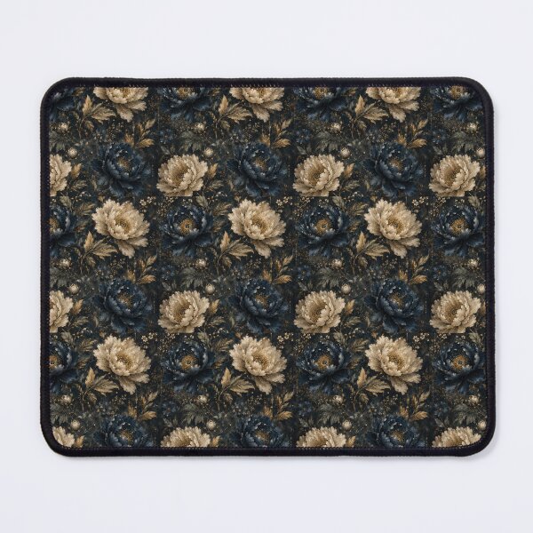 Item preview, Blue Gold Flower Pattern Spring Aesthetic Marguerite Blasingame Season designed and sold by SMARTKIT  DESIGNAGENCY.