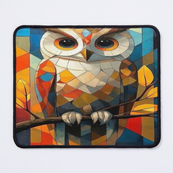 Item preview, Geometric Owl Modern Art Illustration designed and sold by DiligentCreations.