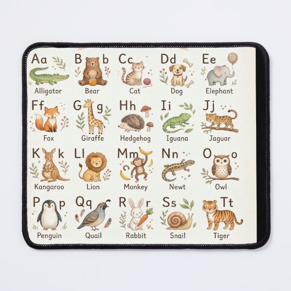 Item preview, Animal Alphabet Chart designed and sold by Safwat-Aziz.