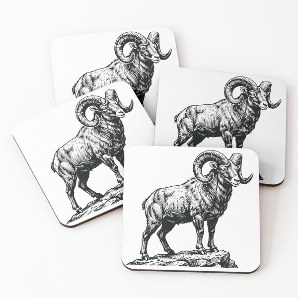 Item preview, Majestic Bighorn Ram on Cliff designed and sold by BHP Studio.