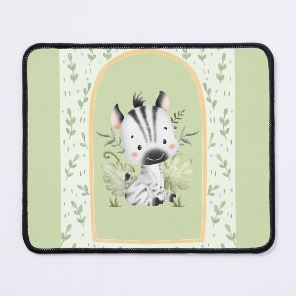 Item preview, Cute Zebra in Car in Leafy Green Frame designed and sold by TeeGeeTees.