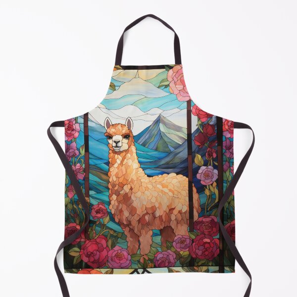 Item preview, Spirit of the Andes Alpaca Stained Glass Art designed and sold by pinkal.