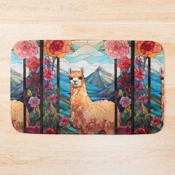Item preview, Spirit of the Andes Alpaca Stained Glass Art designed and sold by pinkal.