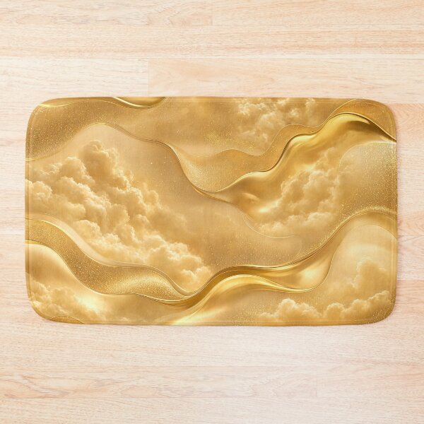 Item preview, Luxury Liquid Gold and Soft Clouds Abstract Texture designed and sold by Aimaniia666.