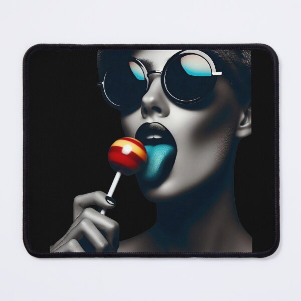 Item preview, Woman With Sunglasses Licking Candy designed and sold by Voodoo Store Paranormal Collections.