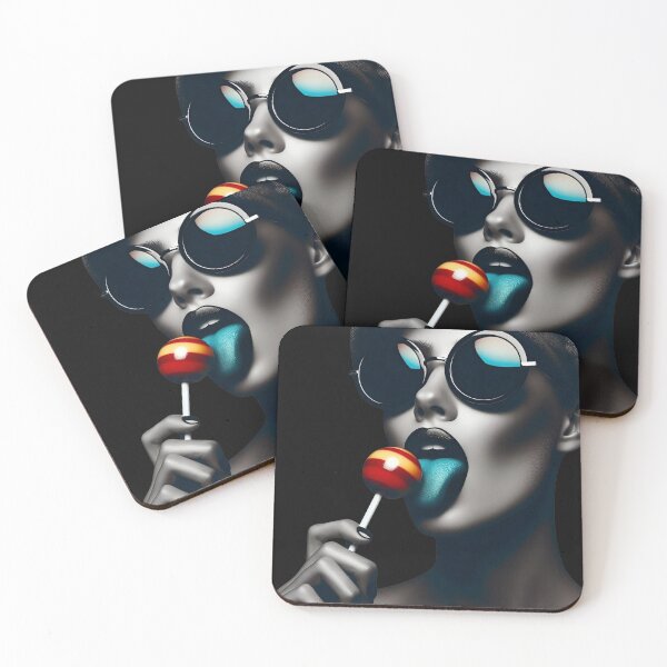 Item preview, Woman With Sunglasses Licking Candy designed and sold by Voodoo Store Paranormal Collections.