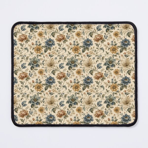 Item preview, Blue Gold Flower Pattern Spring Aesthetic Marguerite Blasingame Season designed and sold by SMARTKIT DESIGNAGENCY.