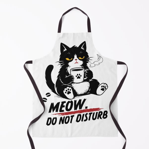 Item preview, Tired Black Cat Coffee Lover - Funny Introvert Cat Design_WH designed and sold by AckeeWolf.