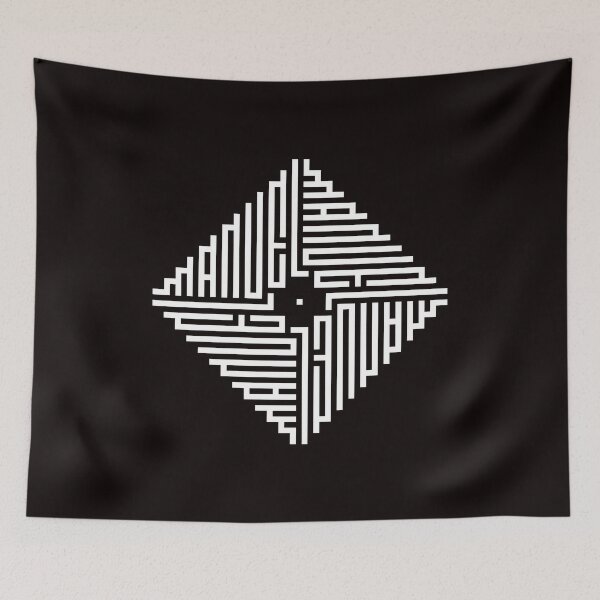 Item preview, MANUEL | White  | Modern Geometric Kufi Calligraphy | From Name to Art   designed and sold by FOR YOUR NAME.