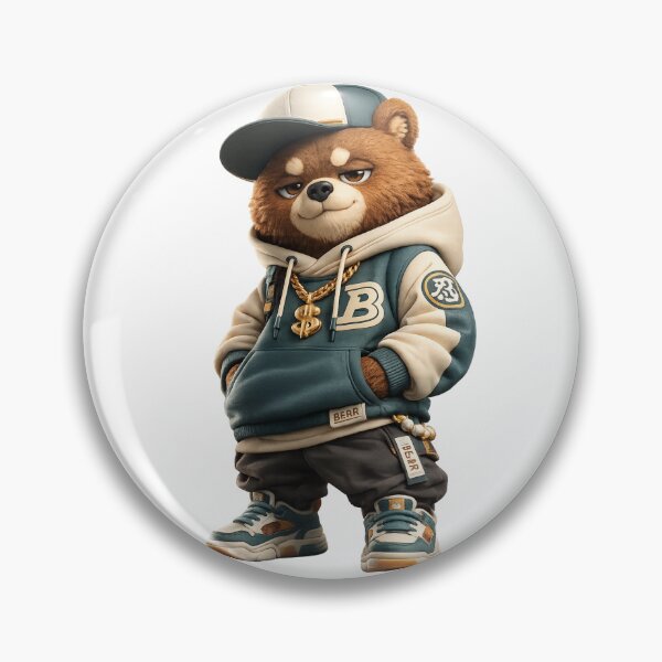 Item preview, Cool Hip Hop Teddy Bear Streetwear Cartoon designed and sold by Bhinfy.