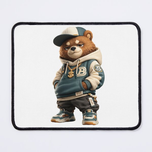 Item preview, Cool Hip Hop Teddy Bear Streetwear Cartoon designed and sold by Bhinfy.